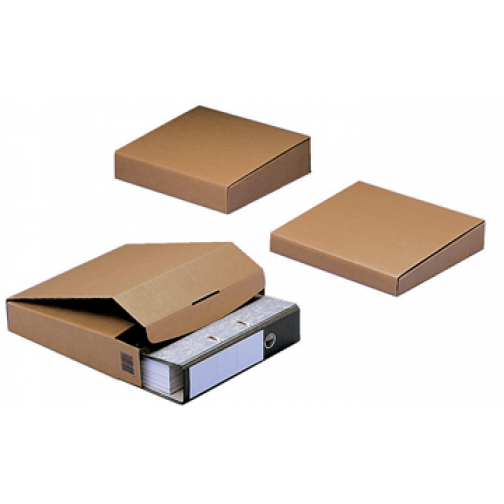 Colompac boîte d'expédition pour classeurs CP058, ft 32,2 x 29,5 x 5 cm, brun