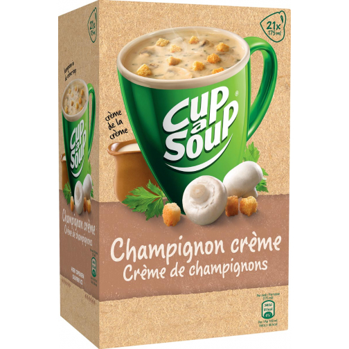 Cup-a-Soup champignons crème avec croûtons, paquet de 21 sachets