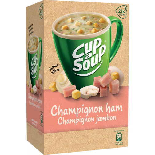 Cup-a-Soup champignon jambon, paquet de 21 sachets
