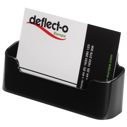 Deflecto Porte-cartes de visite 1 compartiment, noir
