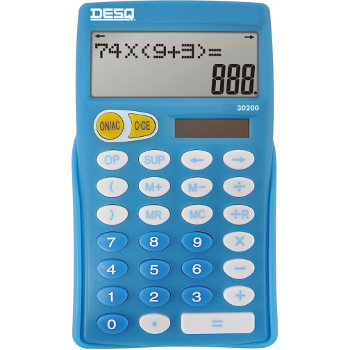 Desq calculatrice de bureau l'école primaire 30200, bleu