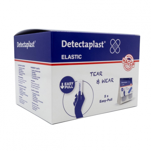 Detectaplast Tear & Wear Elastic Easy-Pull, ft 25 x 72 mm, 5 x 36 pièces