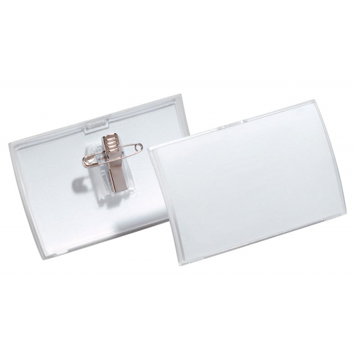 Durable badge avec combiclip Click Fold ft 54 x 90 mm