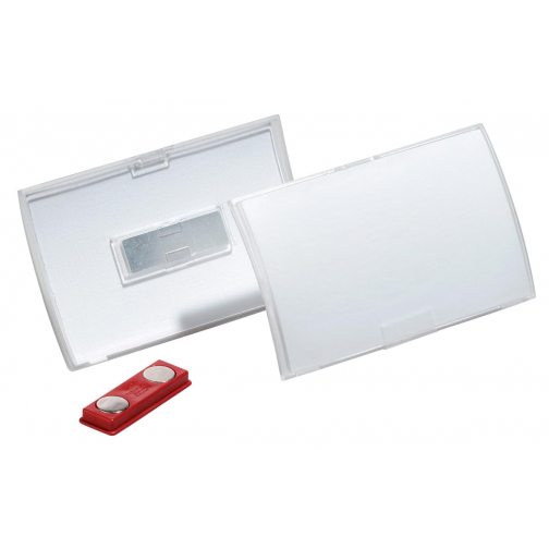 Durable badge avec aimant Click Fold ft 54 x 90 mm