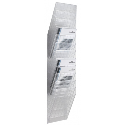 Durable porte-brochures Flexiboxx 12 A4 transparent