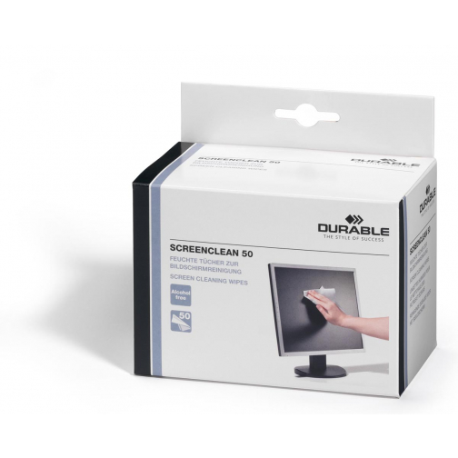 Durable Screenclean lingettes pour écrans, boîte de 50 pièces