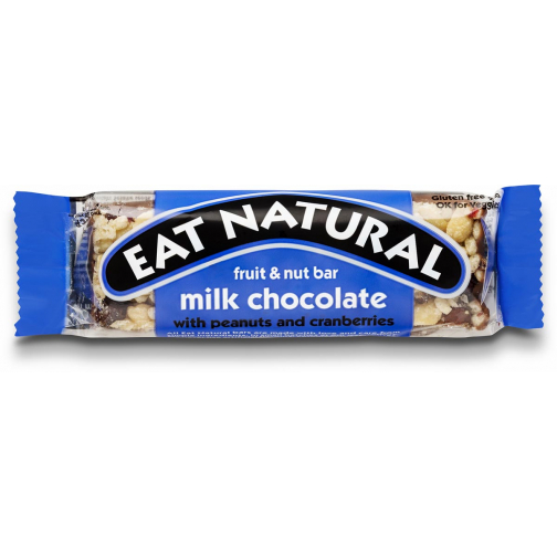 Eat Natural barre, fruit - noix - chocolat au lait, 45 g, paquet de 12 pièces