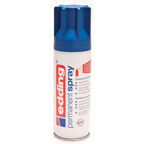 Edding Permanent Spray 5200, 200 ml, bleu gentiane mat
