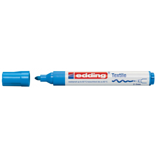 Edding feutre textile 4500 bleu clair