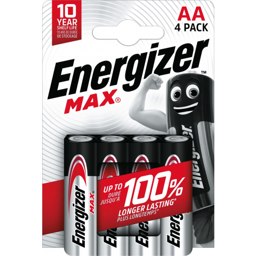 Energizer piles Max AA, blister de 4 pièces