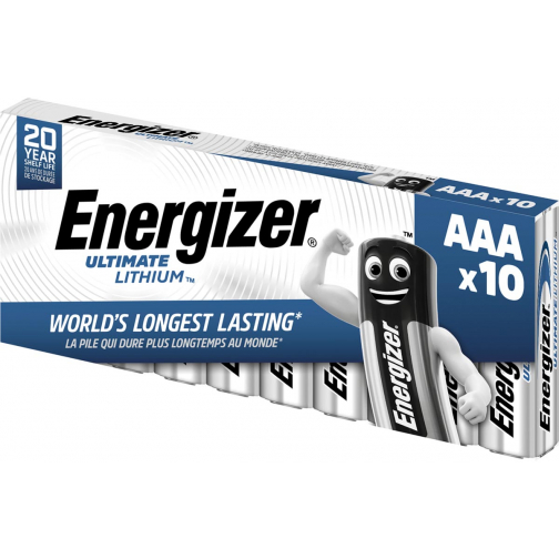 Energizer piles Ultimate Lithium AAA/L92, paquet de 10 pièces