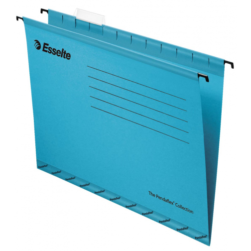 Esselte dossiers suspendus pour tiroirs Pendaflex entraxe 330 mm, bleu, boîte de 25 pièces