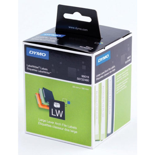 Dymo étiquettes LabelWriter ft 190 x 59 mm, blanc, 110 étiquettes