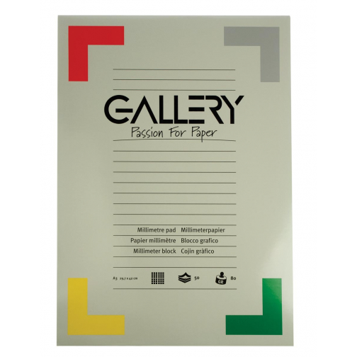 Gallery papier millimétré ft 29,7 x 42 cm (A3)