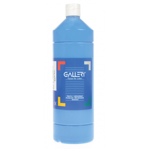 Gallery gouache flacon de 1.000 ml, bleu