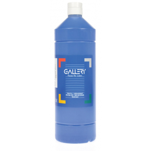 Gallery gouache flacon de 1.000 ml, bleu foncé
