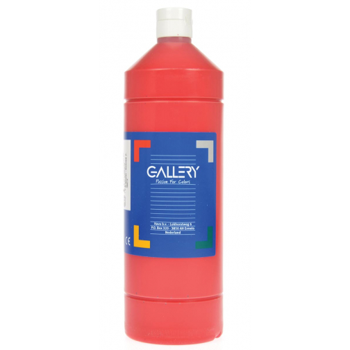 Gallery gouache flacon de 1.000 ml, rouge foncé