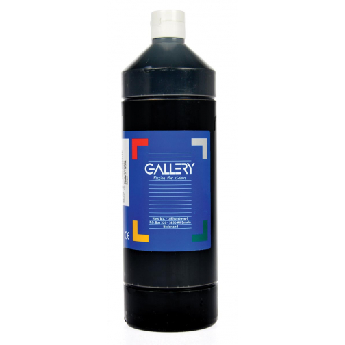 Gallery gouache flacon de 1.000 ml, noir