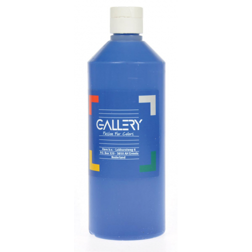 Gallery gouache flacon de 500 ml, bleu foncé