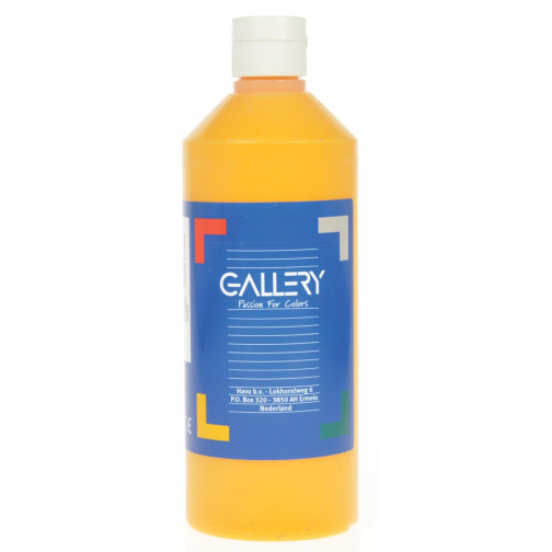 Gallery gouache flacon de 500 ml, jaune foncé