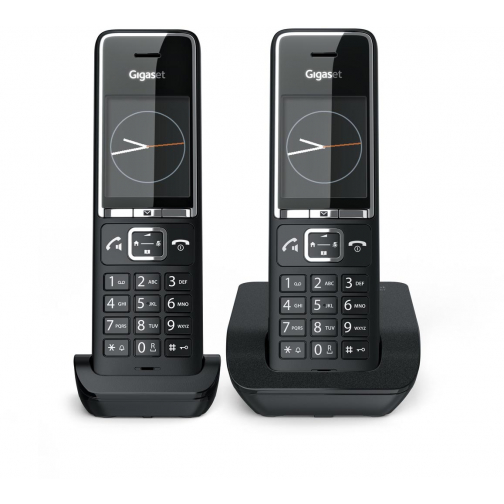 Gigaset Comfort 550 Duo téléphone DECT sans fil, 1 combiné supplémentaire, noir