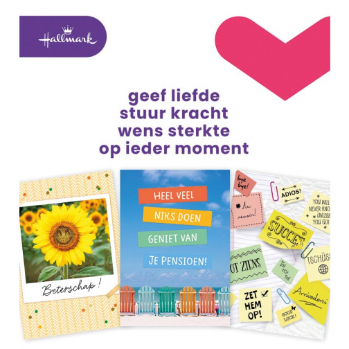 Hallmark set de cartes de souhaits, A4 moments de business (NL), paquet de 8 pièces