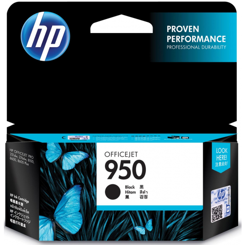 HP cartouche d'encre 950 noir, 1000 pages - OEM: CN049AE