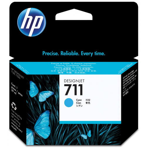 HP cartouche d'encre 711, 38 ml, OEM CZ130A, cyan