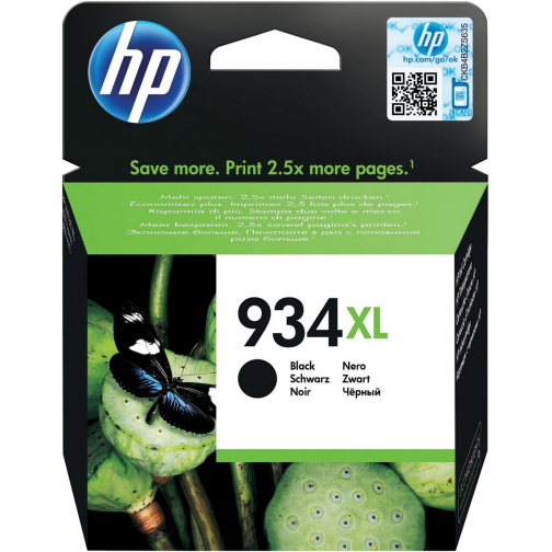 HP cartouche d'encre 934XL, 1.000 pages, OEM C2P23AE, noir