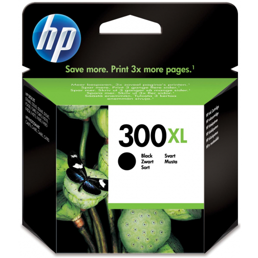 HP cartouche d'encre 300XL, 600 pages, OEM CC641EE, noir