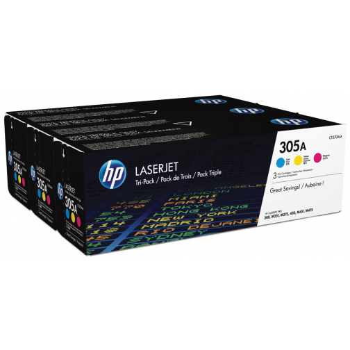 HP International Paper Cartouche toner MultiPack C,M,Y 305A - 2600 pages - CF370AM