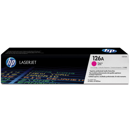 HP toner 126A, 1000 pages, OEM CE313A, magenta