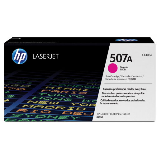 HP toner 507A, 6 000 pages, OEM CE403A, magenta