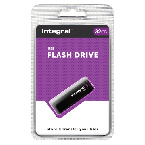 Integral clé USB 2.0, 32 Go, noir