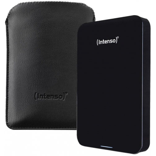 Intenso Memory Case disque dur portable, 4 To, noir, avec étui de protection