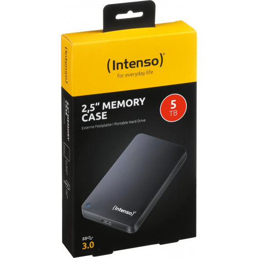 Intenso Memory Case disque dur portable, 5 To, noir