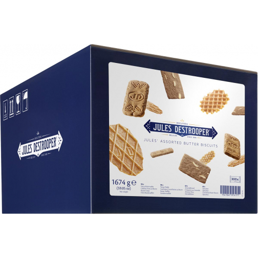 Jules Destrooper biscuits, Jules' Assorted Butter Biscuits, boîte de 300 pièces
