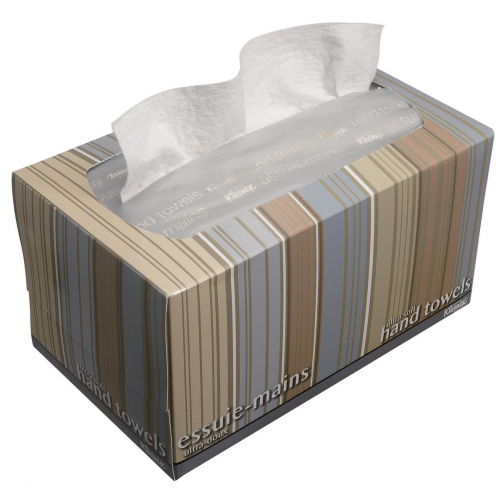 Kleenex essuie-mains en papier Ultra Soft Pop-up, enchevêtrés, 1 pli, 70 feuilles, en boîte distributrice