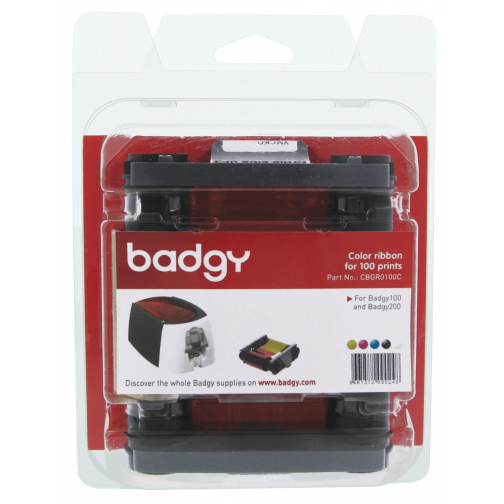 Badgy ruban couleur 100 impressions, pour Badgy100 et Badgy200