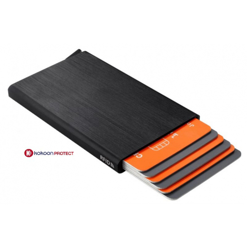 Kokoon Protect porte-cartes RFID, extensible, 6 cartes, couleurs assorties