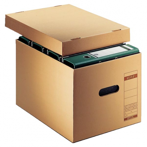 Leitz Premium boîte à archives avec couvercle, ft 33,5 x 28 x 44 cm, brun