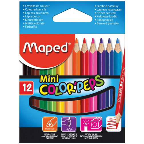 Maped crayon couleur triangulaire Color'Peps Mini