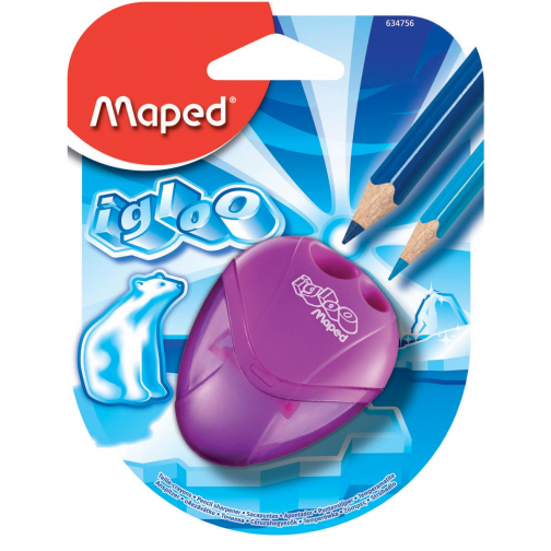Maped taille-crayons i-gloo 2 trous, sous blister