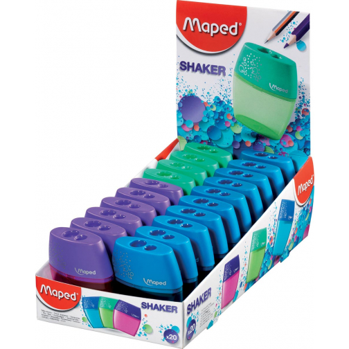 Maped taille-crayons Shaker 2 trous, en boîte
