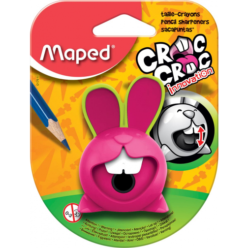 Maped taille-crayon Croc Croc lapin 1 trou sous blister