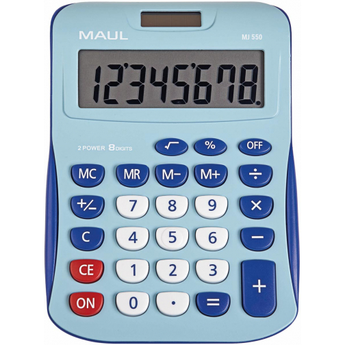 Maul calculatrice de bureau MJ 550, junior, bleu clair