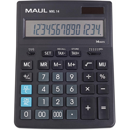 Maul calculatrice de bureau MXL 14, noir