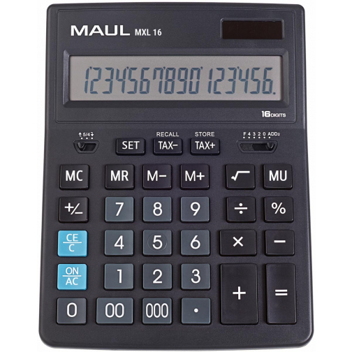 Maul calculatrice de bureau MXL 16, noir