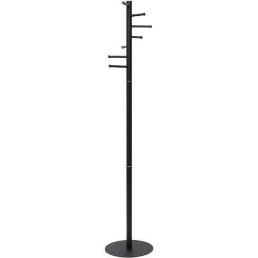 MAUL Porte-manteaux Caurus, hauteur 177 cm, 7 patéres, noir RAL9004