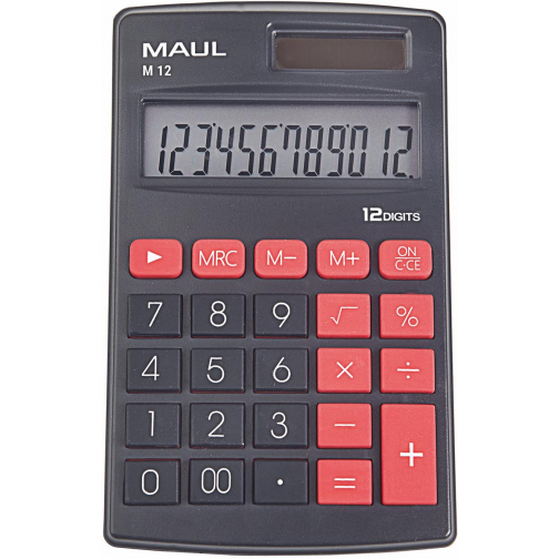 MAUL calculatrice de poche M12, noir